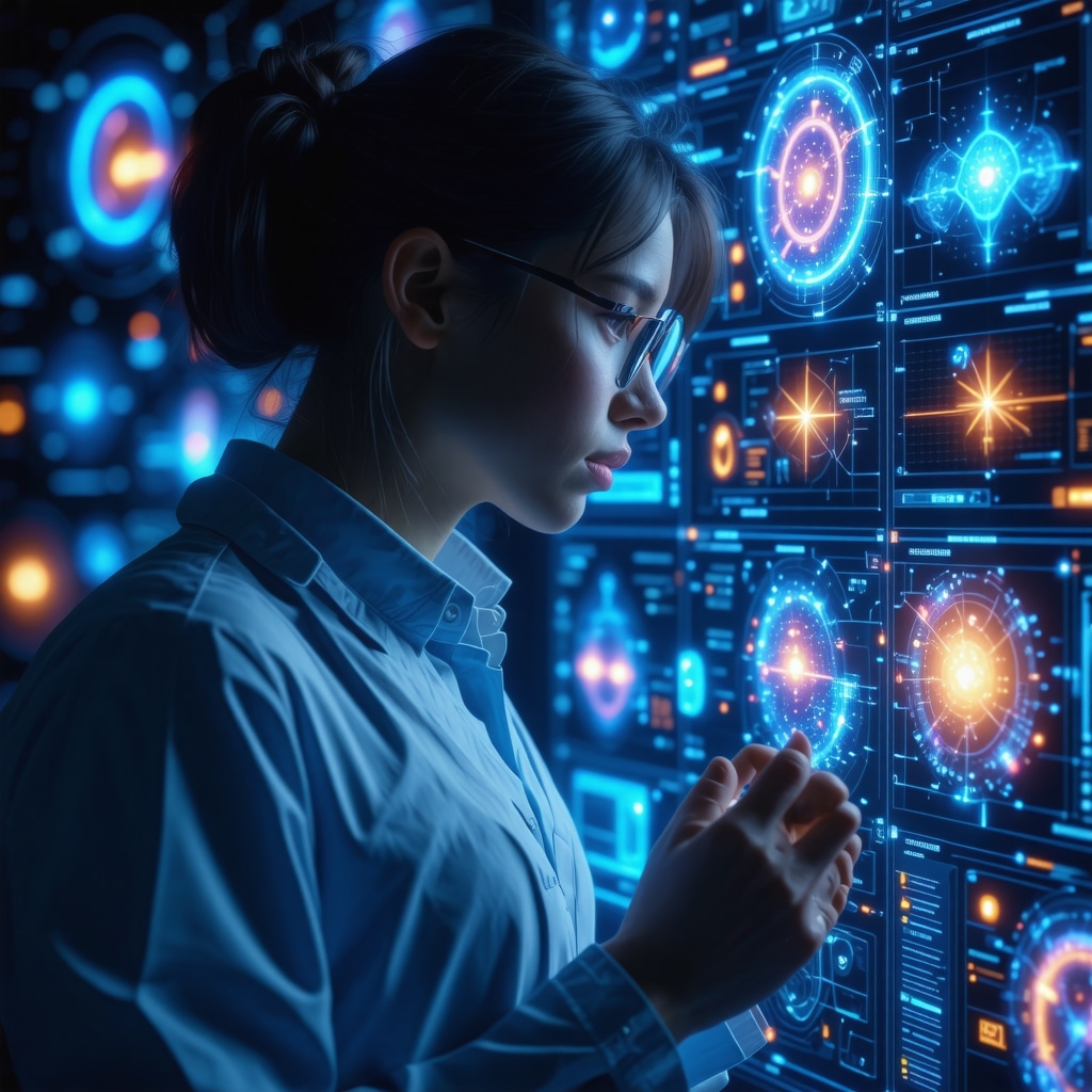 futuristic AI interface integrating pharmacogenomics for weight loss medication optimization