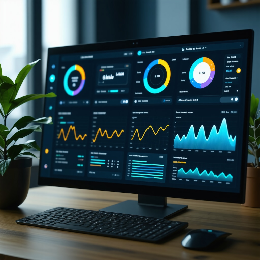 High-tech digital health dashboard showing real-time biometric data for weight loss management
