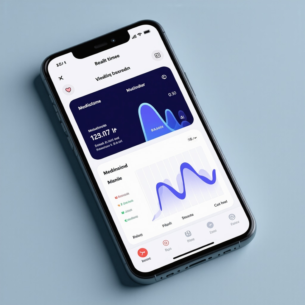 Smartphone displaying real-time metabolic data and medication reminders for weight loss