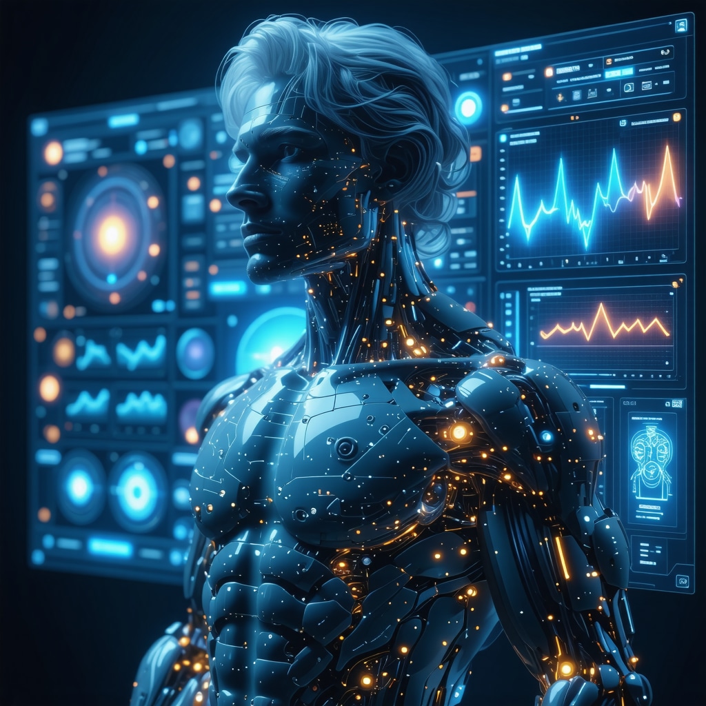 Digital health platform interface illustrating AI-driven patient monitoring and physician communication for weight loss