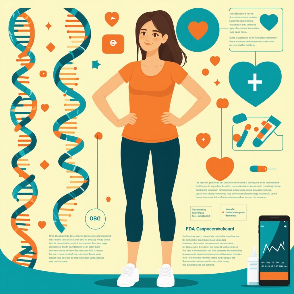 Diagram depicting the role of genetics and behavioral interventions in tailored FDA-approved weight loss treatments