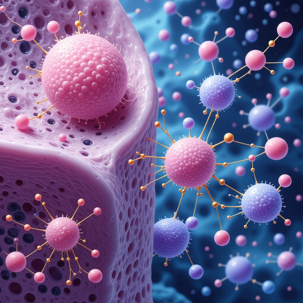 Scientific illustration of GLP-1 receptor agonists interacting with multiple metabolic receptors for advanced weight loss therapy