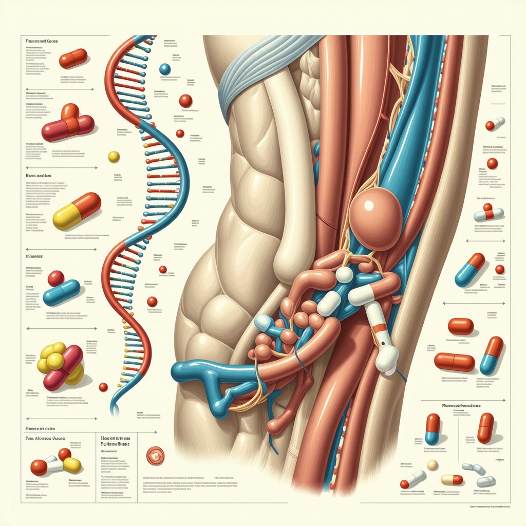 Infographic showing genetic and metabolic factors influencing FDA approved weight loss medication selection
