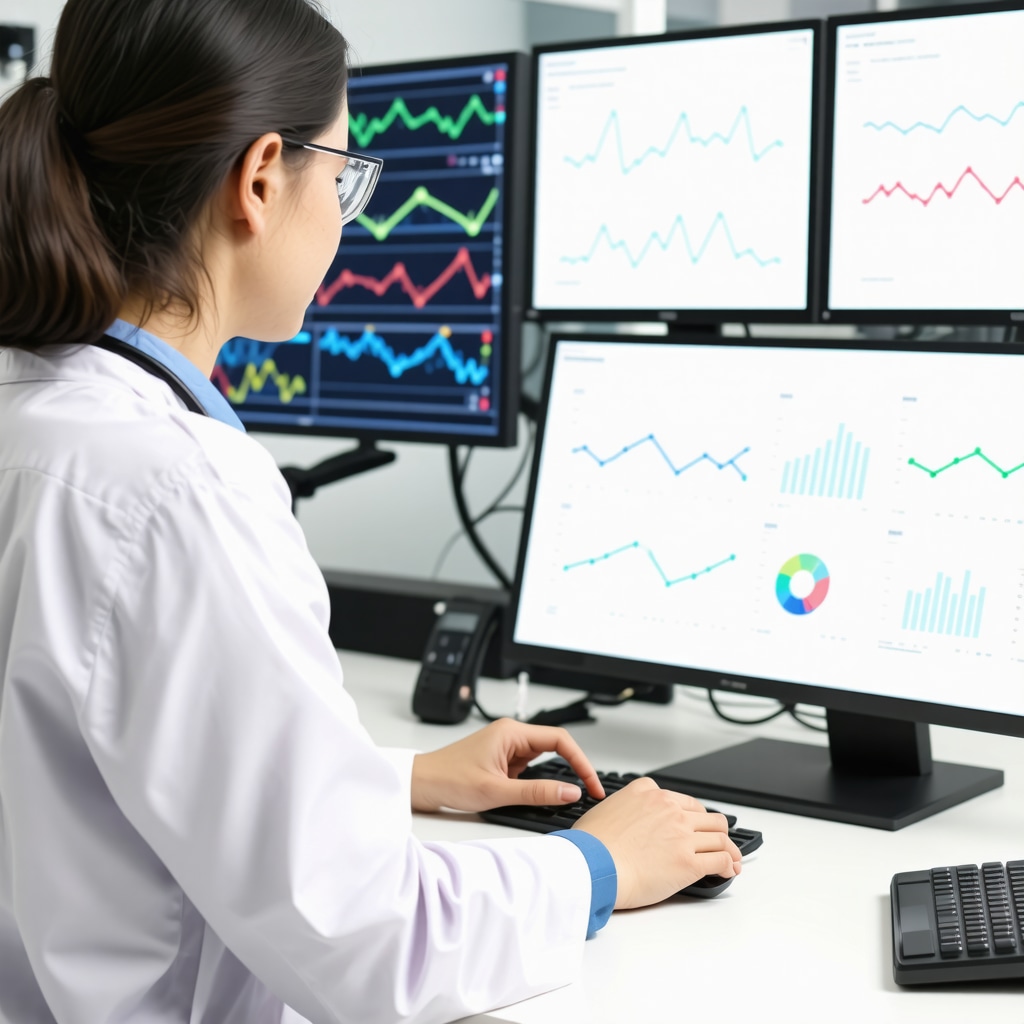 Healthcare professional reviewing genetic and metabolic biomarker data for personalized weight loss pharmacotherapy
