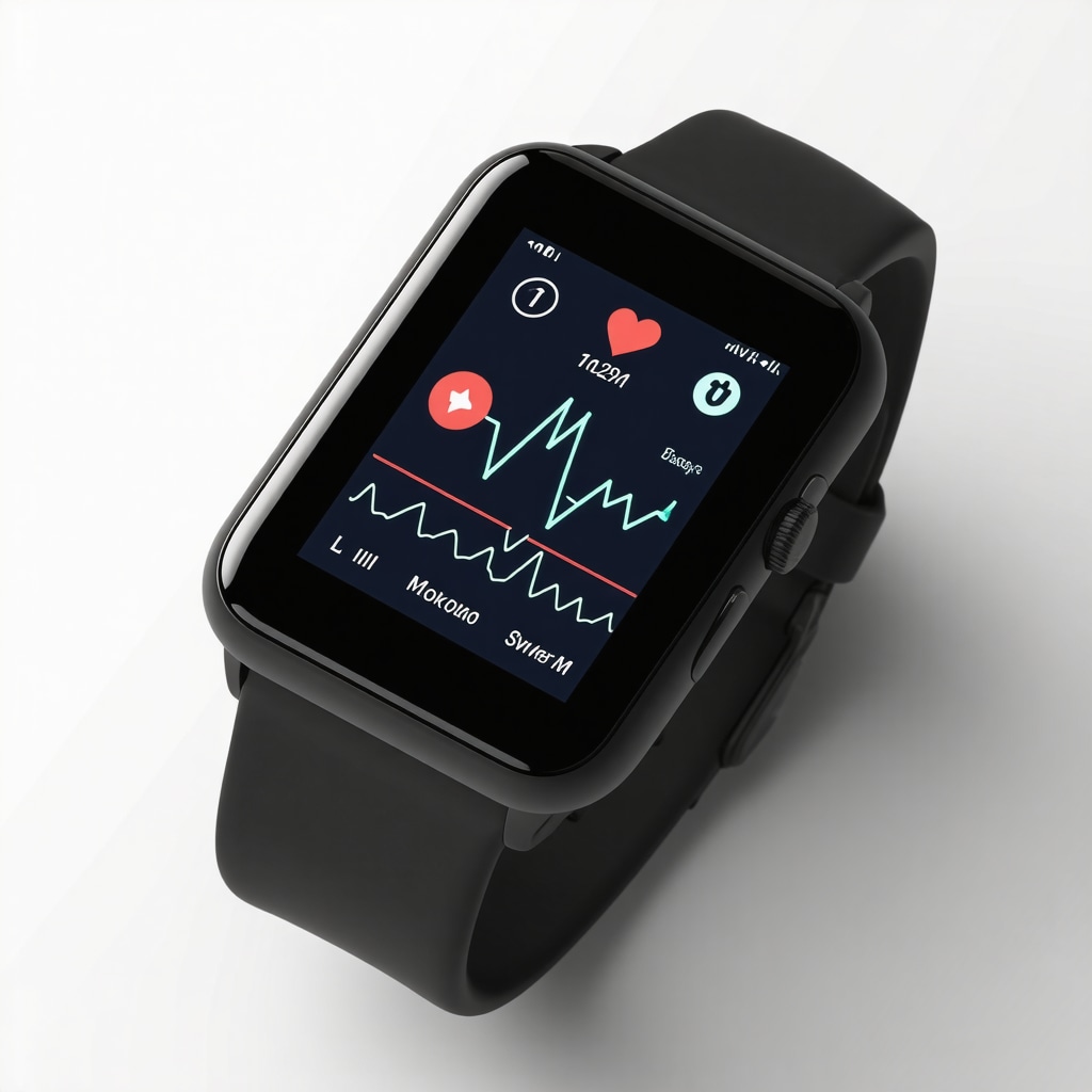 A wearable health device showing glucose, heart rate, and sleep data for personalized weight loss