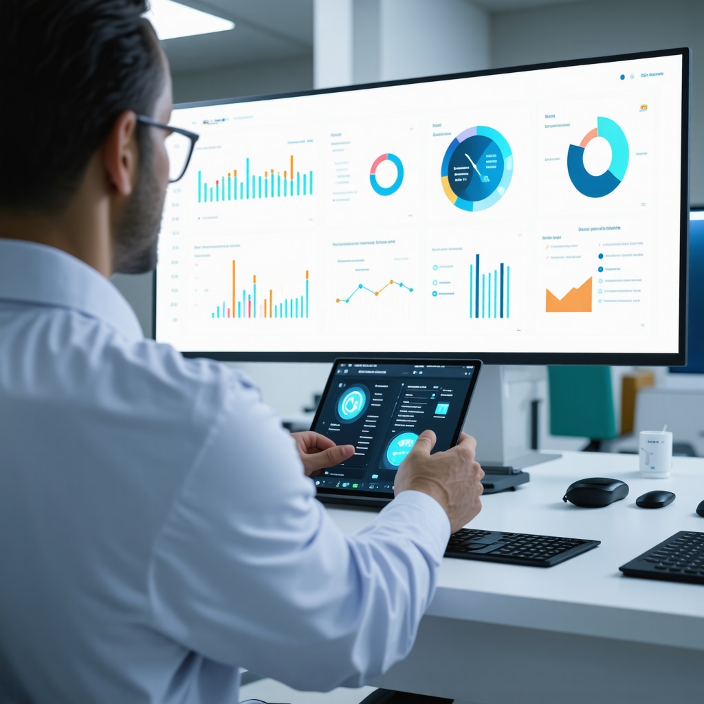 Physician using AI dashboard with genomic and health data for personalized weight loss therapy