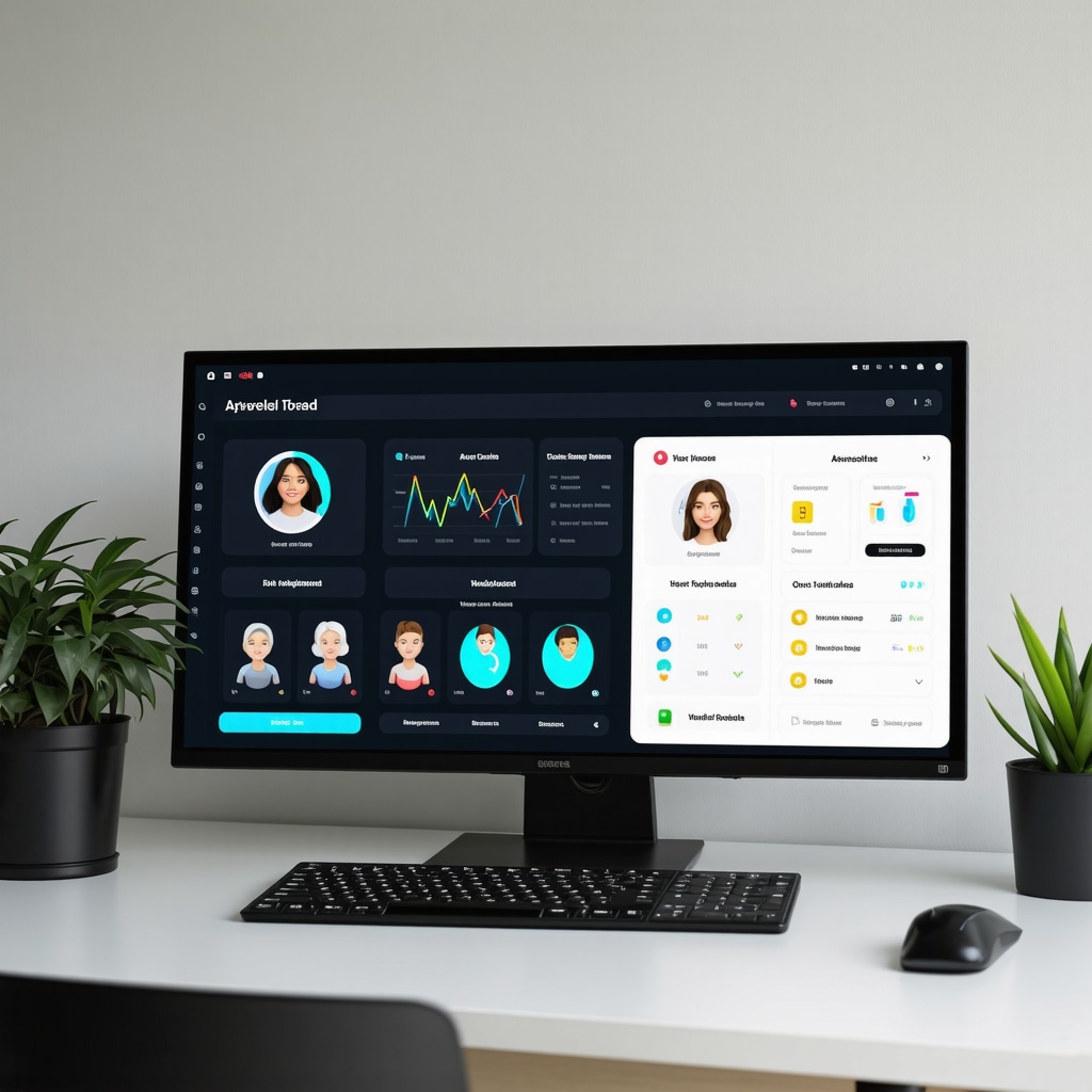Digital dashboard displaying AI-driven telemedicine weight loss program with biometric charts and virtual coaching