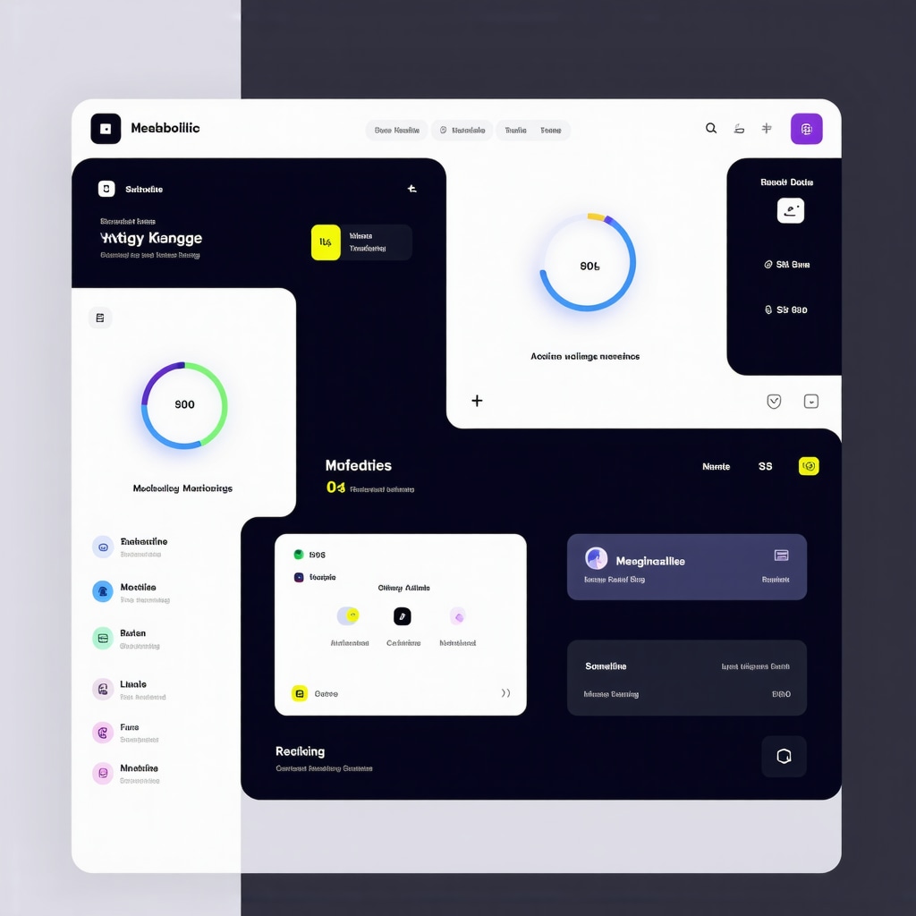 Futuristic digital health dashboard showing metabolic data, activity tracking, and medication schedules for personalized weight loss