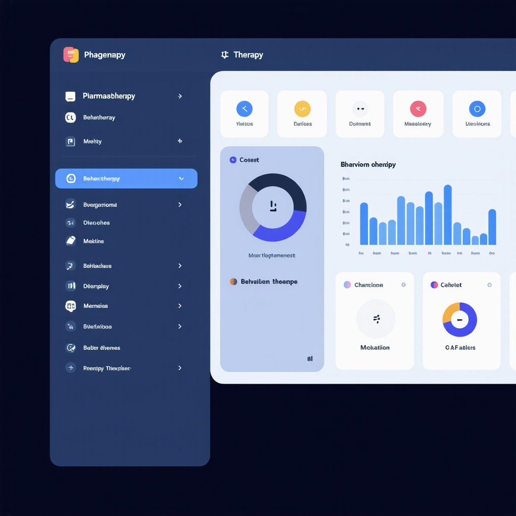 Interface of a digital health platform combining pharmacotherapy and behavioral interventions for weight loss monitoring