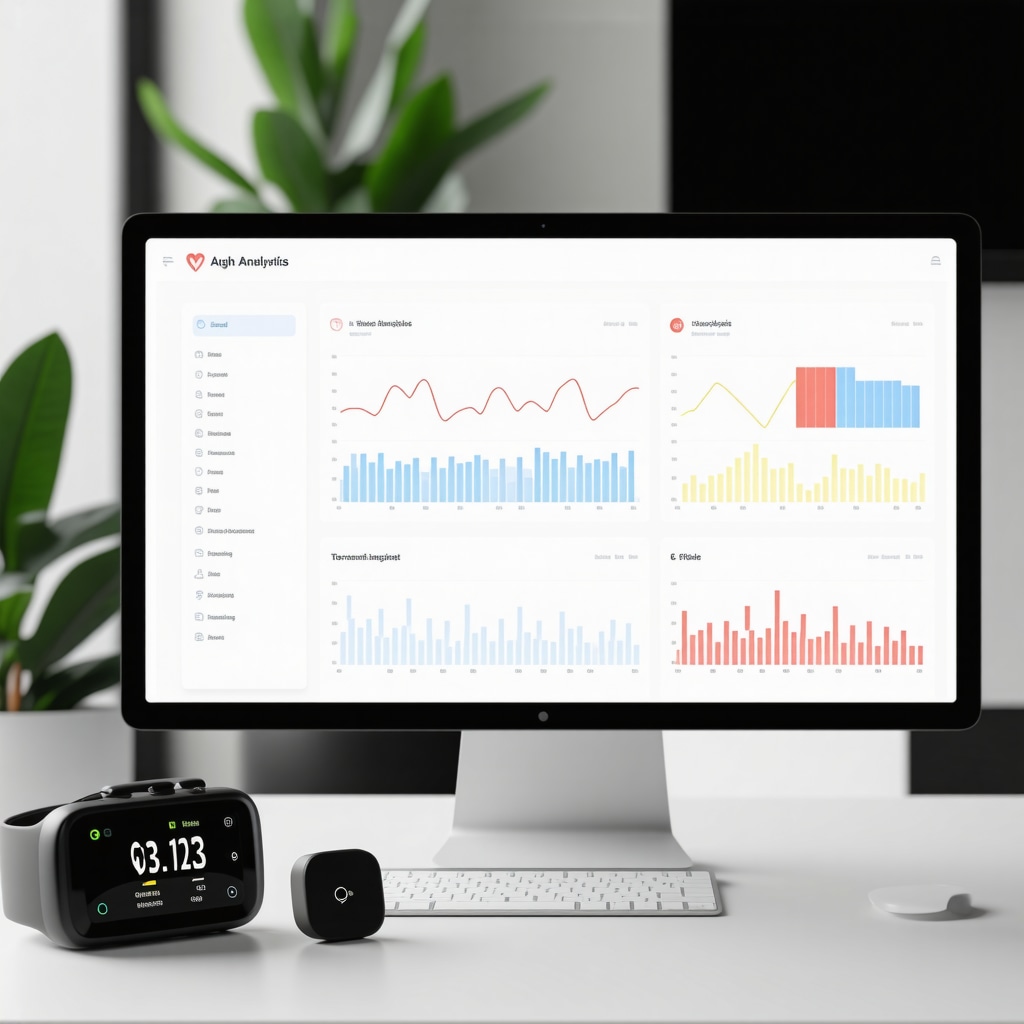 Digital health dashboard showing real-time biometric and AI analytics for weight loss management