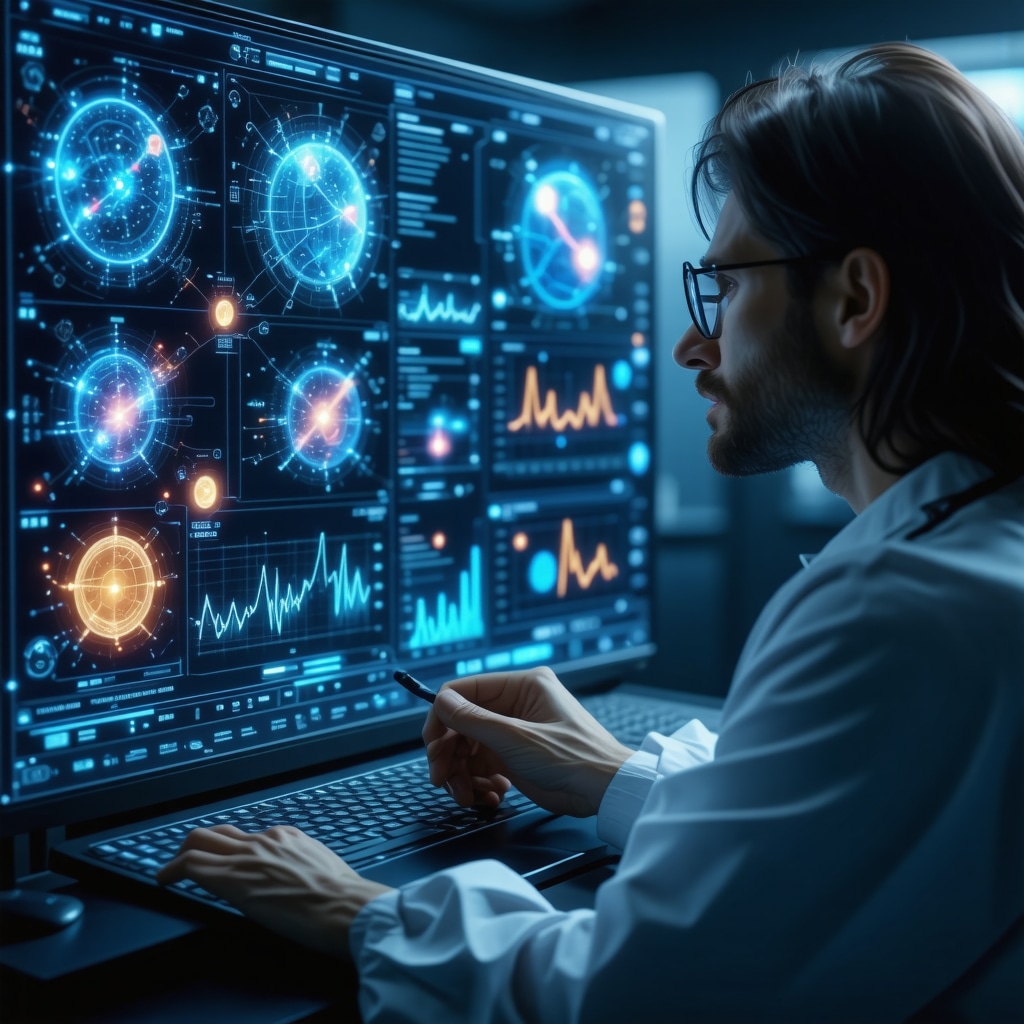 Doctor reviewing patient genetic data and metabolic charts for a personalized weight loss treatment