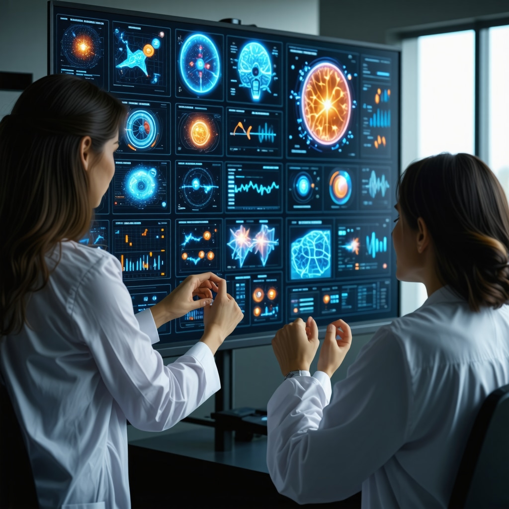 Doctor and patient using AI and biomarker data for personalized weight loss plan