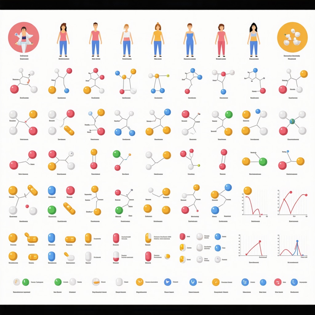 Infographic depicting weight loss medication drug interactions and monitoring strategies