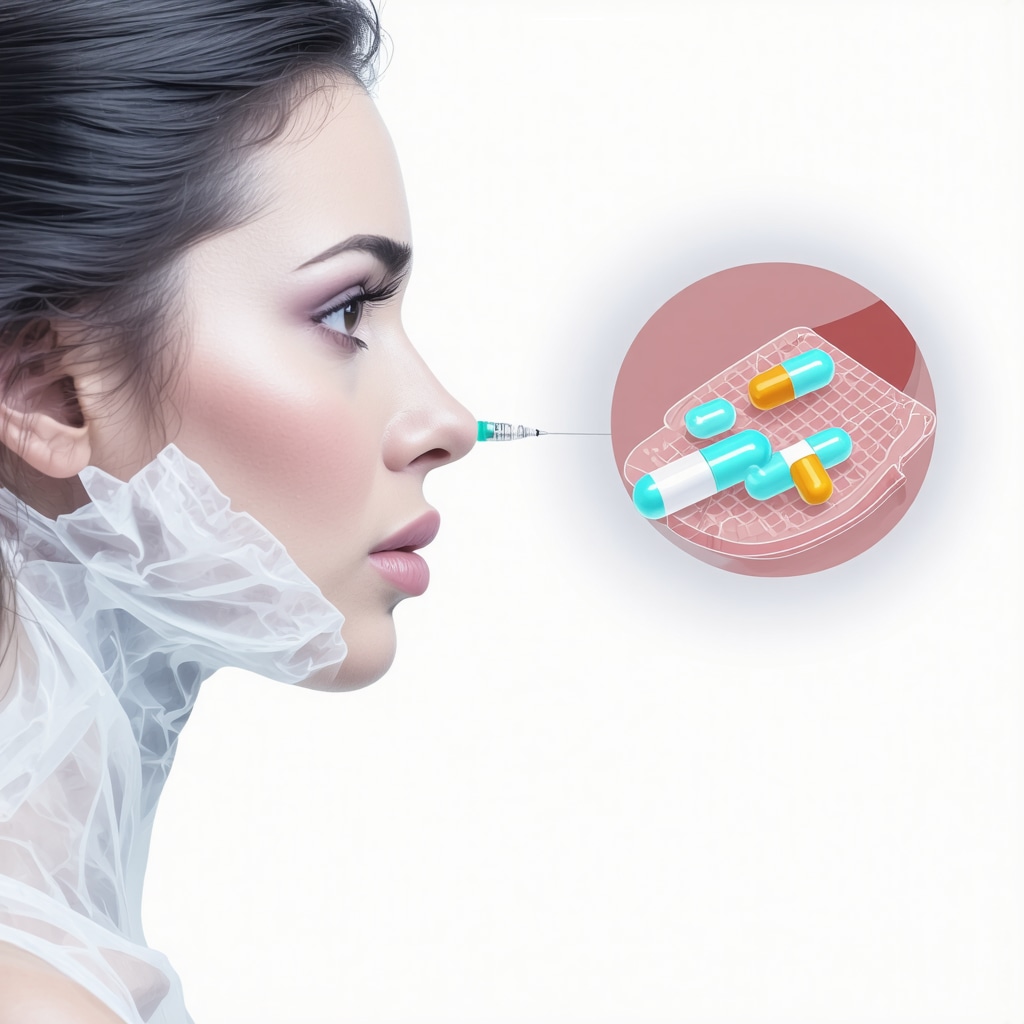 Illustration of micro-needle patches, implantable depots, and oral peptide capsules for weight loss injections