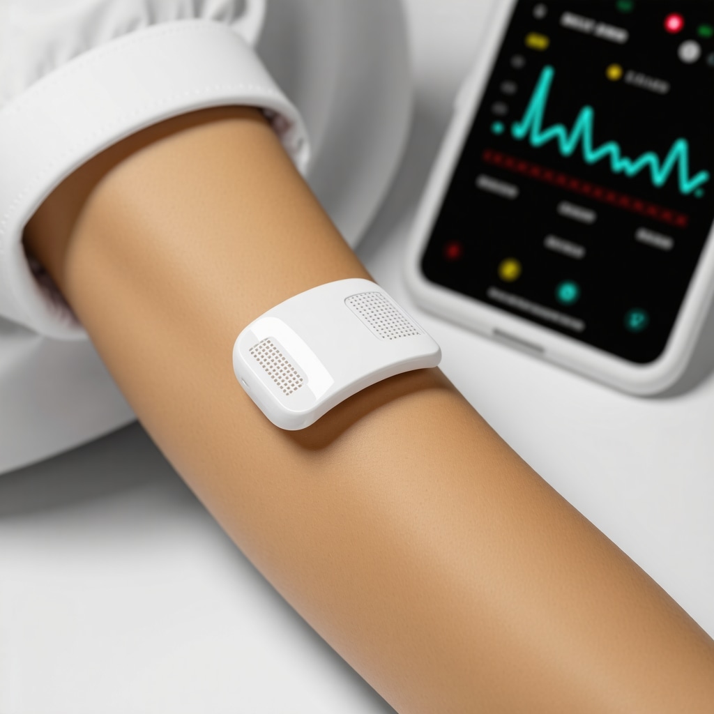 Microneedle patch delivering injectable weight loss medication with digital health app tracking progress