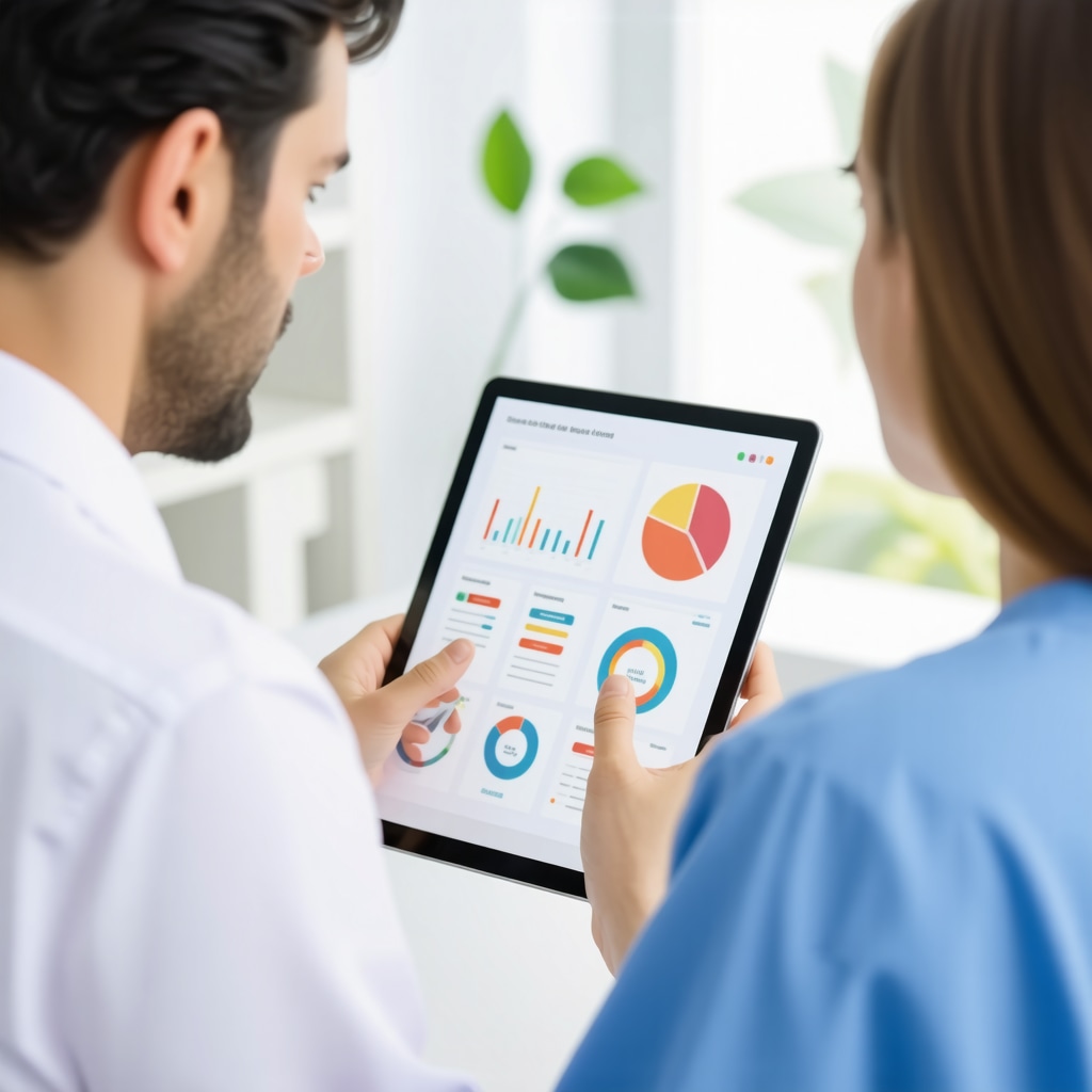 Doctor and patient reviewing digital health analytics for personalized GLP-1 weight loss therapy