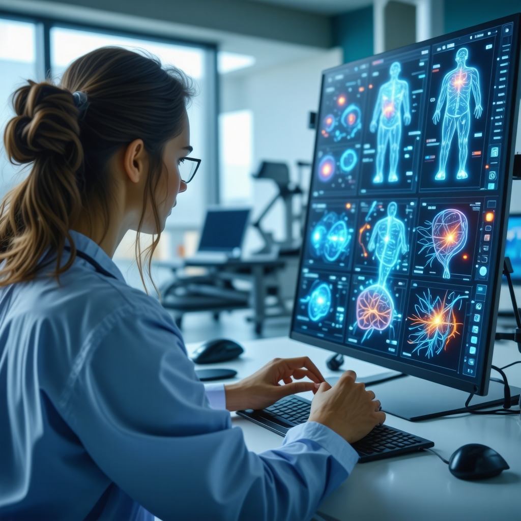 Doctor reviewing genetic and wearable metabolic data for tailored weight loss therapy