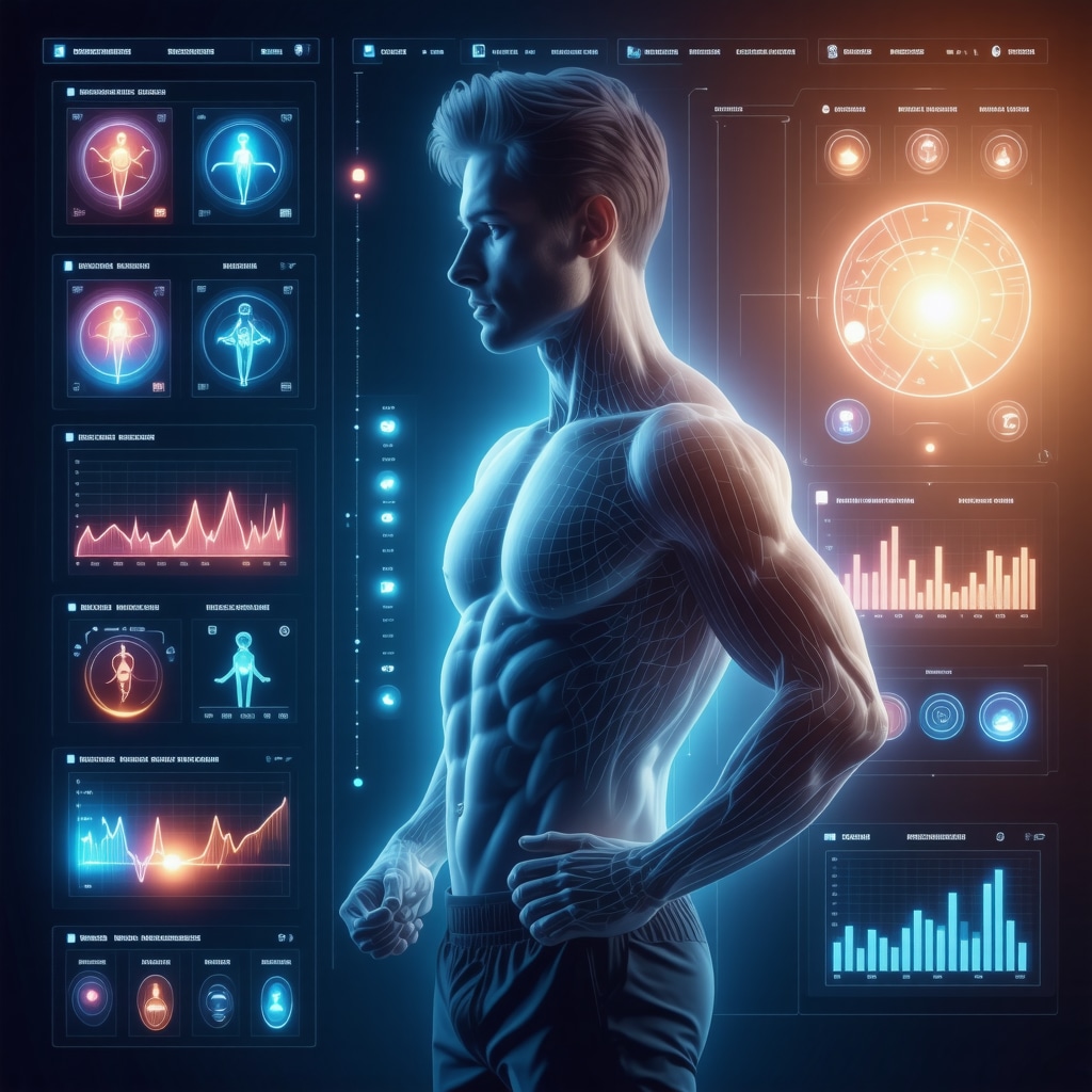 Digital health profile with genetic and metabolic data illustrating personalized weight loss medication qualification