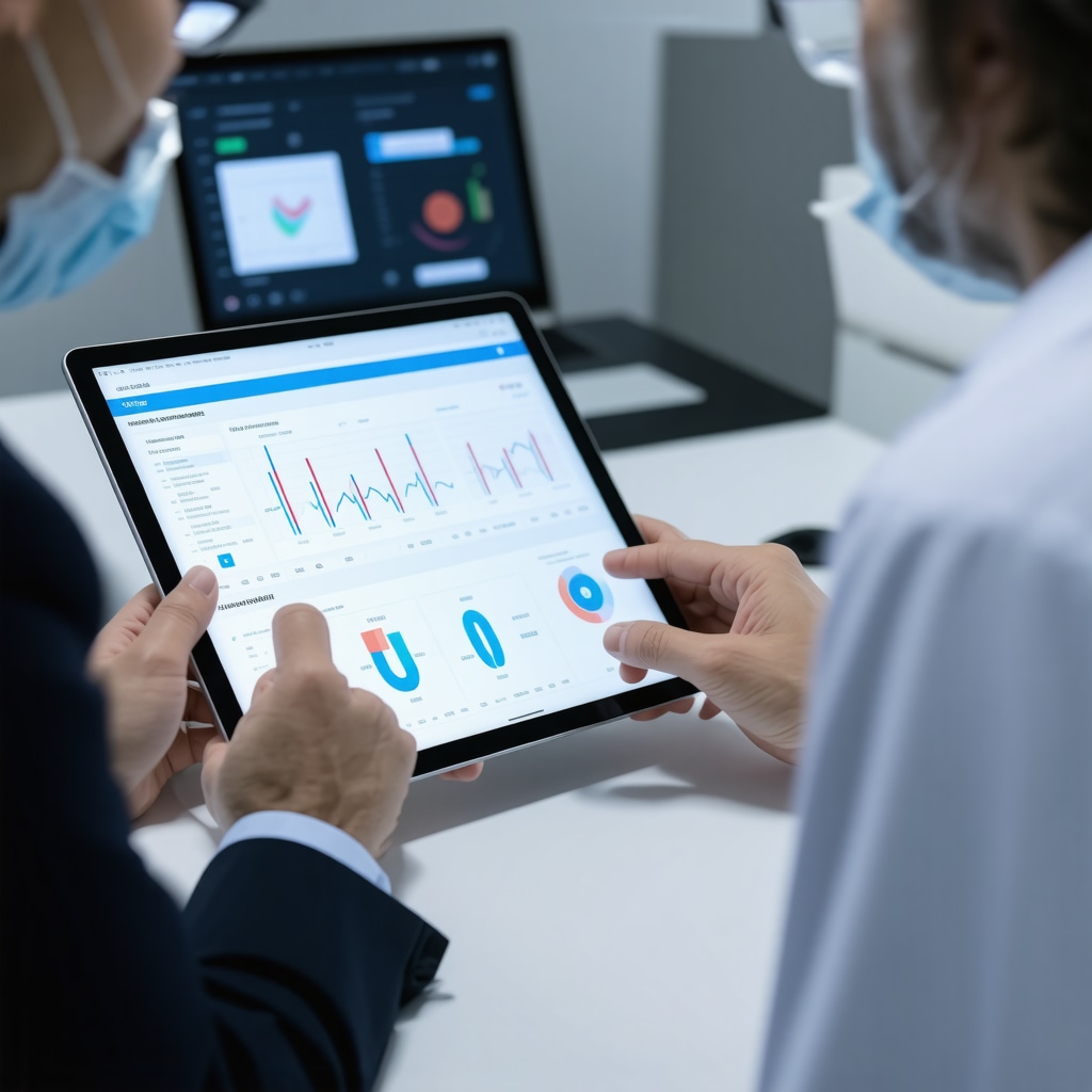 Doctor and patient discussing pharmacogenomic data for personalized weight loss injection therapy