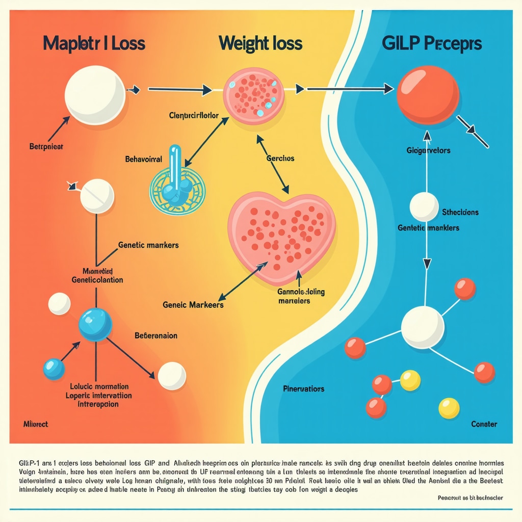 Infographic showing mechanisms of legal weight loss drugs and personalized treatment strategies
