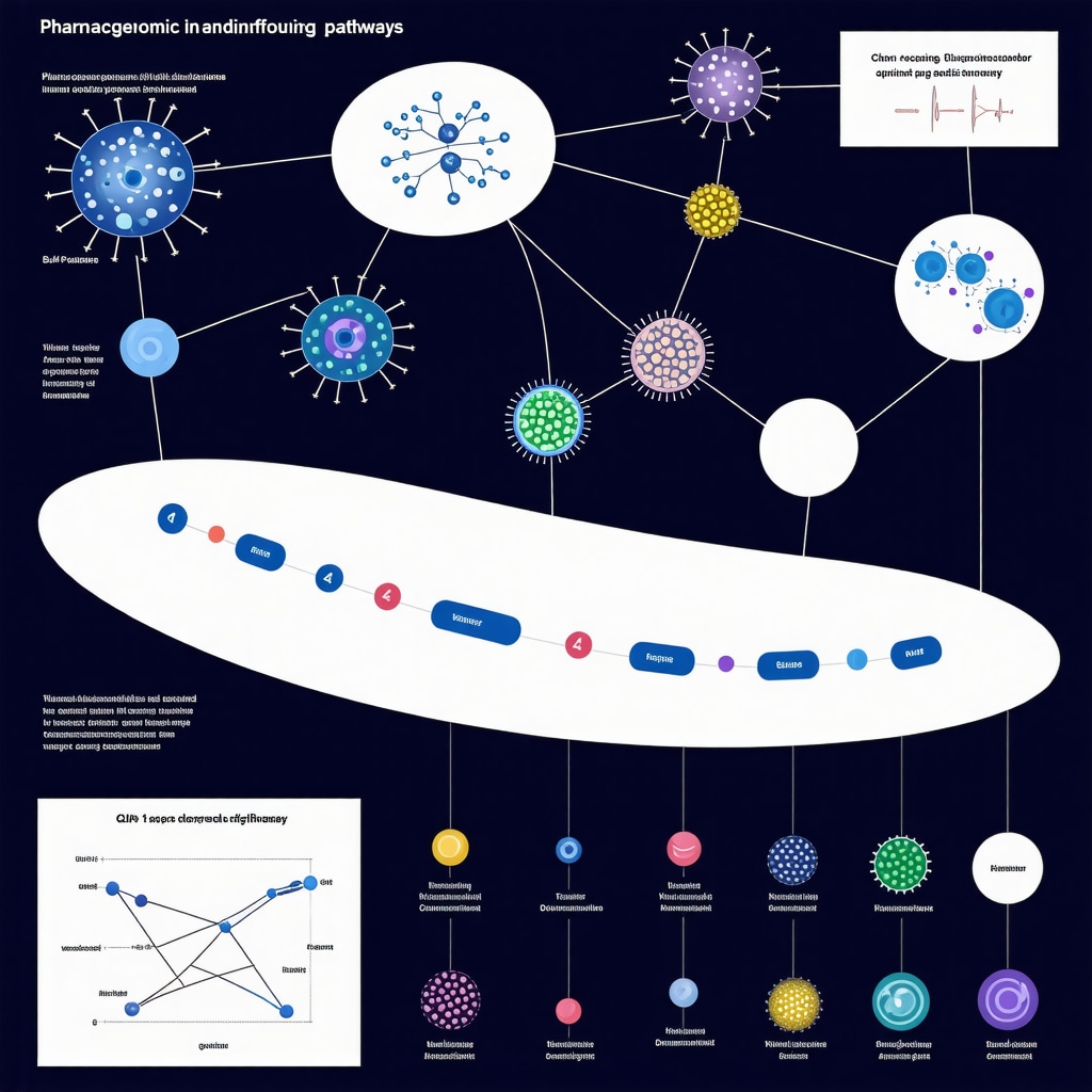 Infographic showing gene variants, biomarkers, and clinical decision-making for GLP-1 receptor agonist therapies