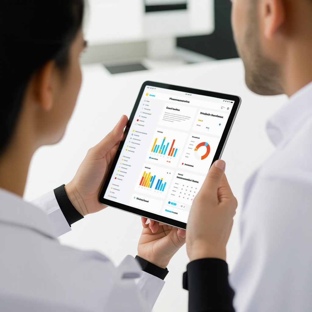 Medical professional analyzing genetic and digital health data with patient for customized weight loss program
