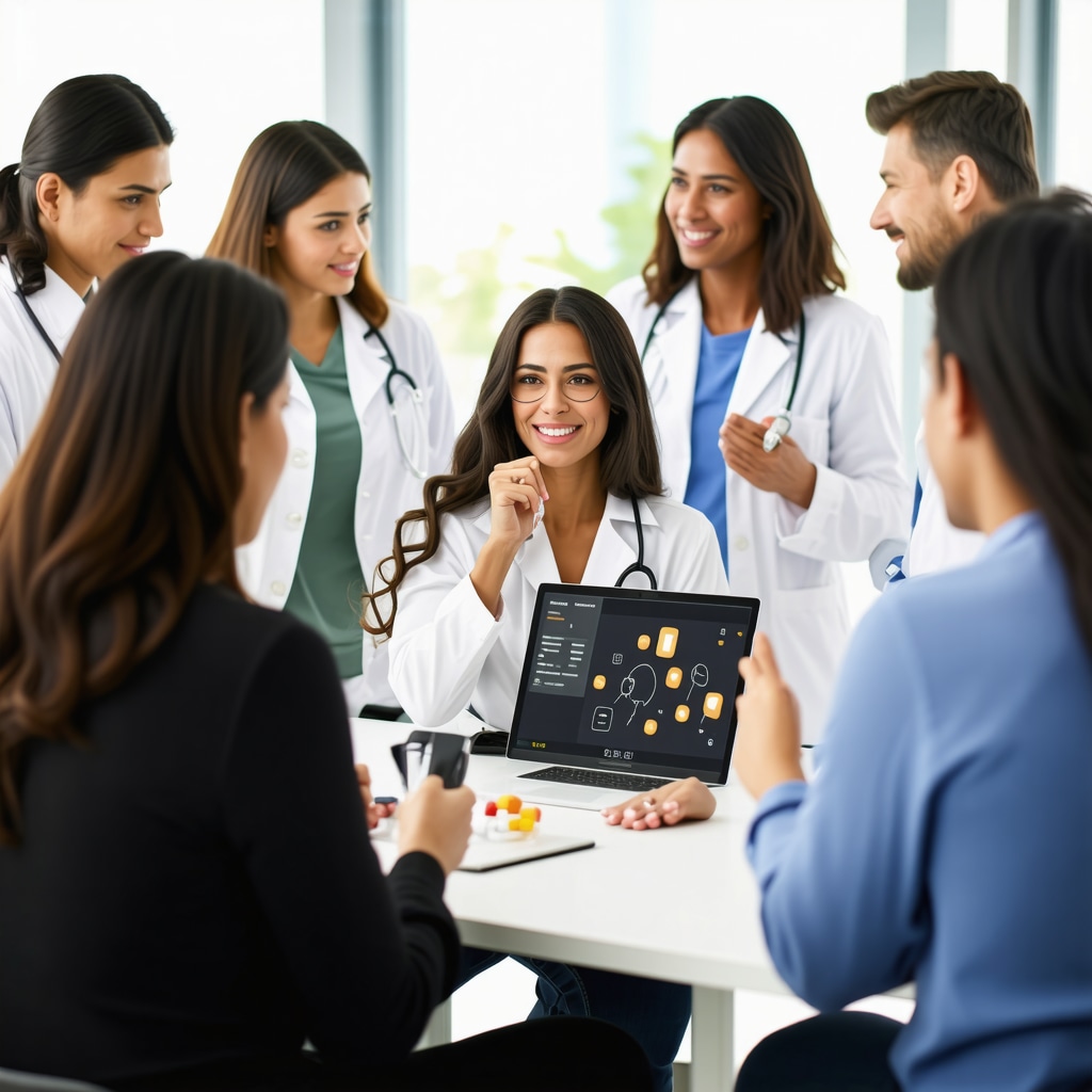 Doctors and patients engaging in telemedicine consultations for personalized weight loss programs with prescription medications