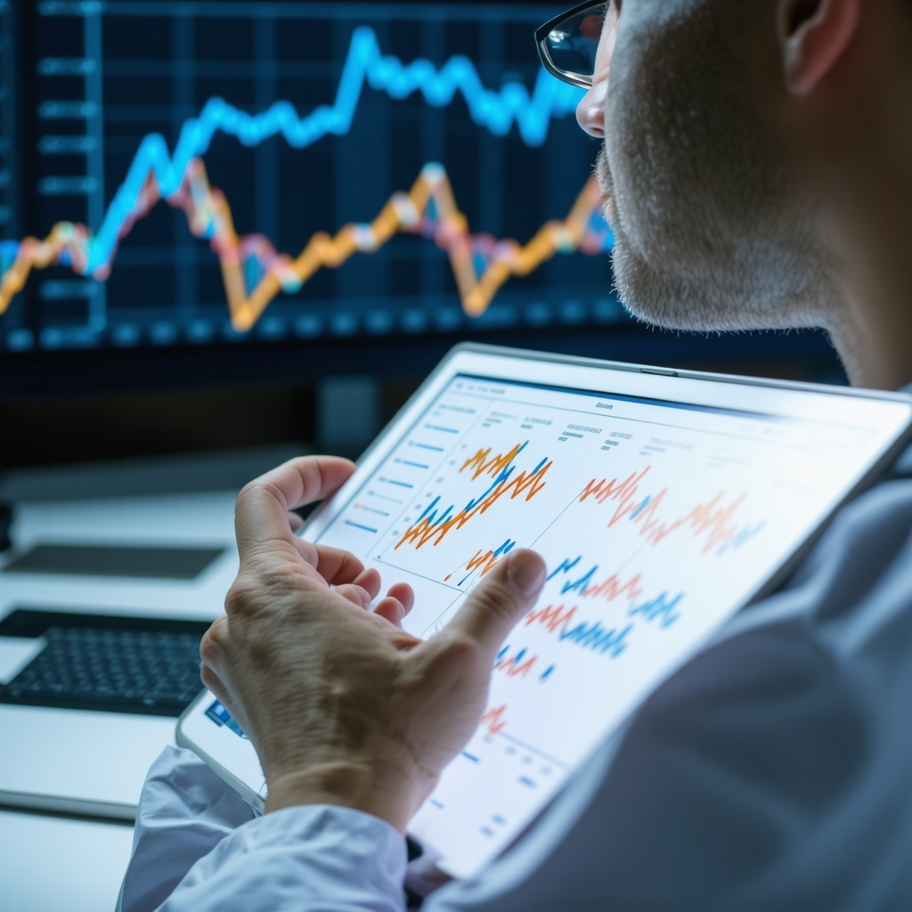 Digital interface showing AI analytics and genetic data for personalized obesity pharmacotherapy