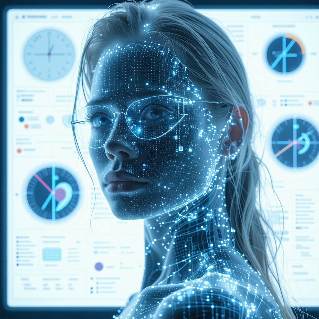 Futuristic interface depicting AI analysis of genetic and metabolic data for personalized obesity therapy.