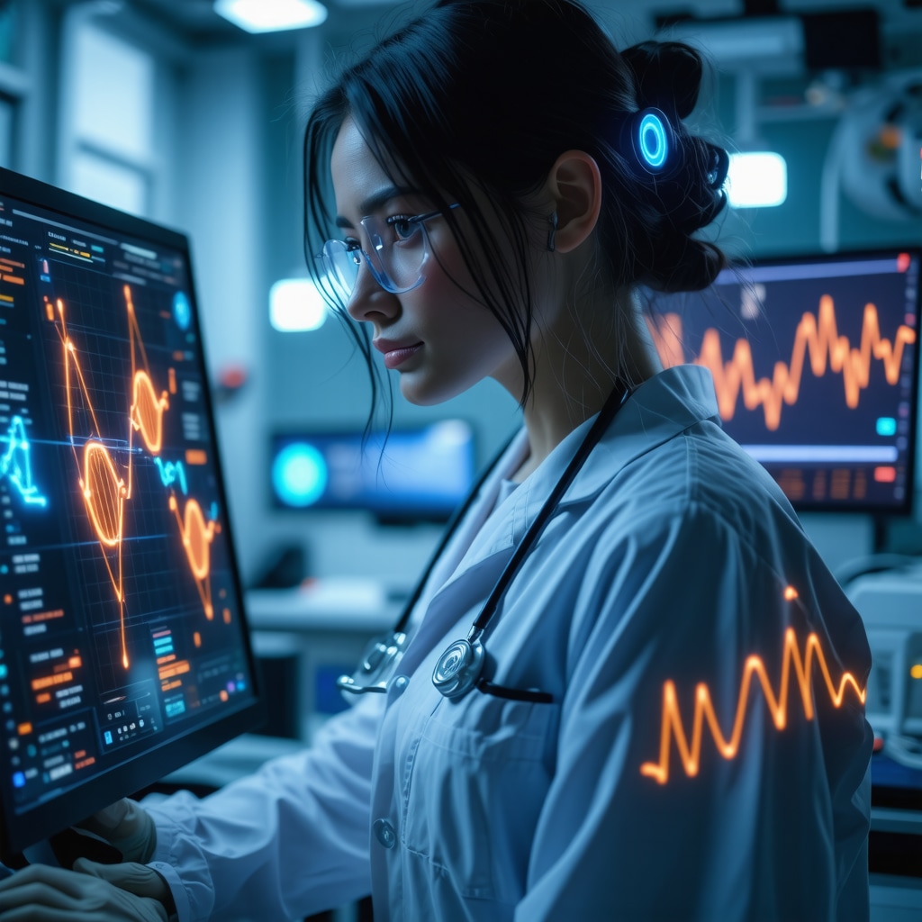 Digital interface showing genetic and AI data for personalized weight loss medication