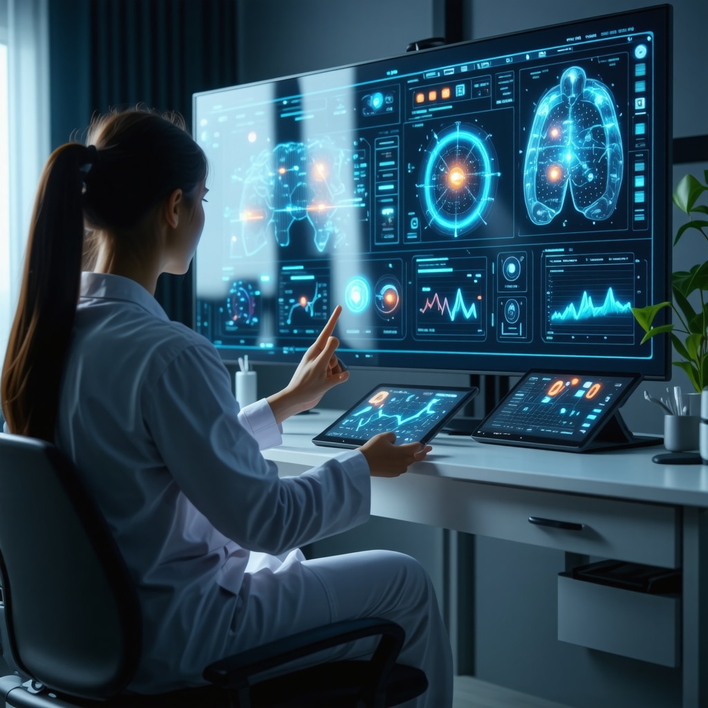 Doctor using AI digital tools with patient remotely for personalized weight loss management
