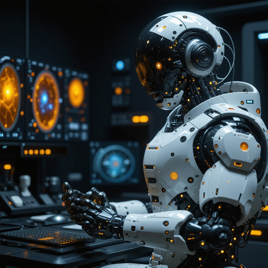 Futuristic telemedicine setup with remote health diagnostics and AI