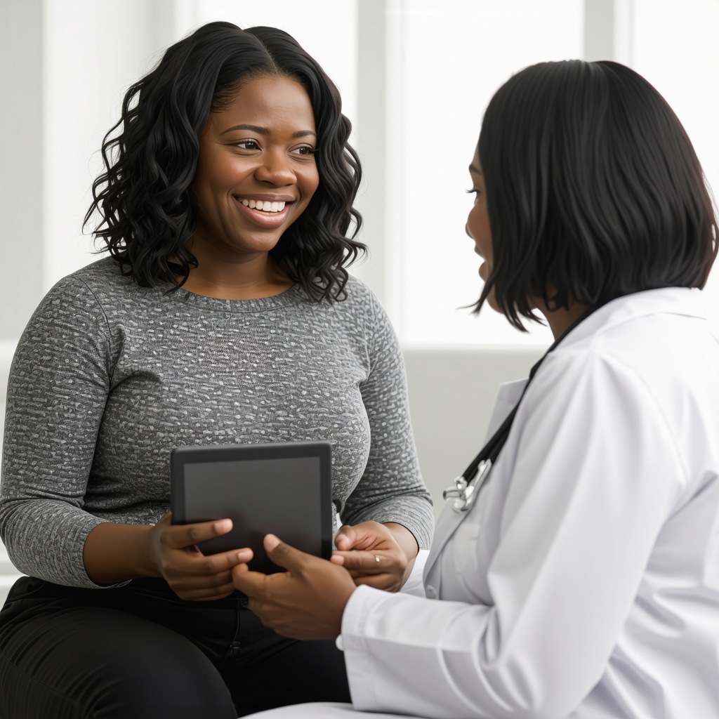 Doctor consulting patient about personalized weight loss plan