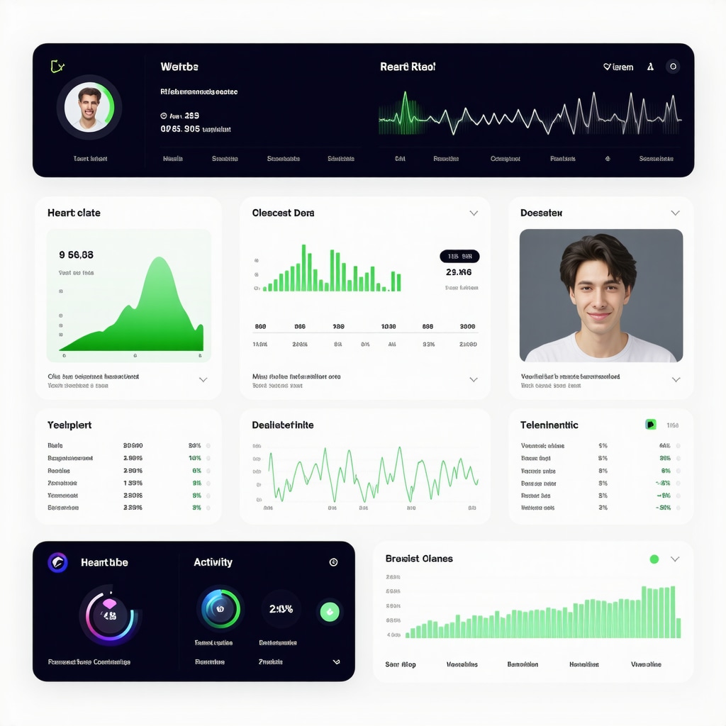 Digital health dashboard displaying biometric monitoring and telemedicine consultation for medical weight loss