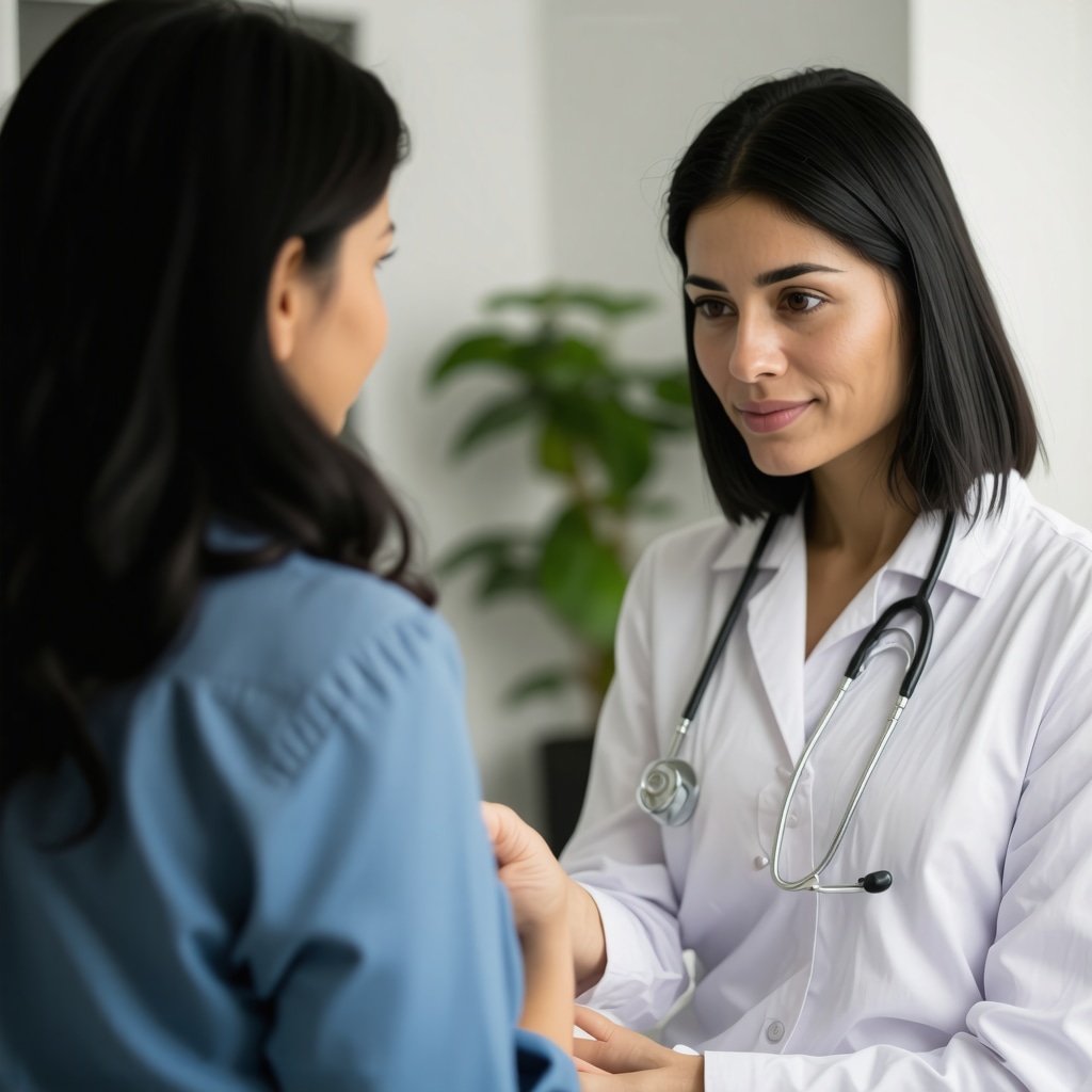 Healthcare professional discussing GLP-1 treatment with patient