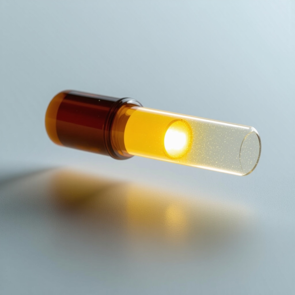 A detailed illustration of a biodegradable implant designed for sustained GLP-1 release to improve weight management.