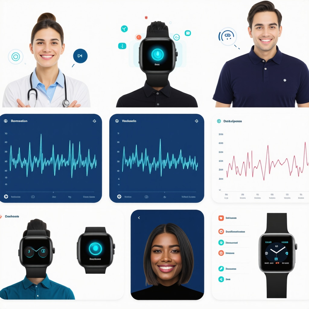 Illustration of a sophisticated telehealth platform integrating biometric sensors, AI analysis, and virtual consultations for personalized weight management