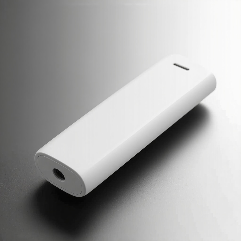 A sleek, user-friendly auto-injector device designed for easy administration of weight loss medication, emphasizing technological innovation in healthcare