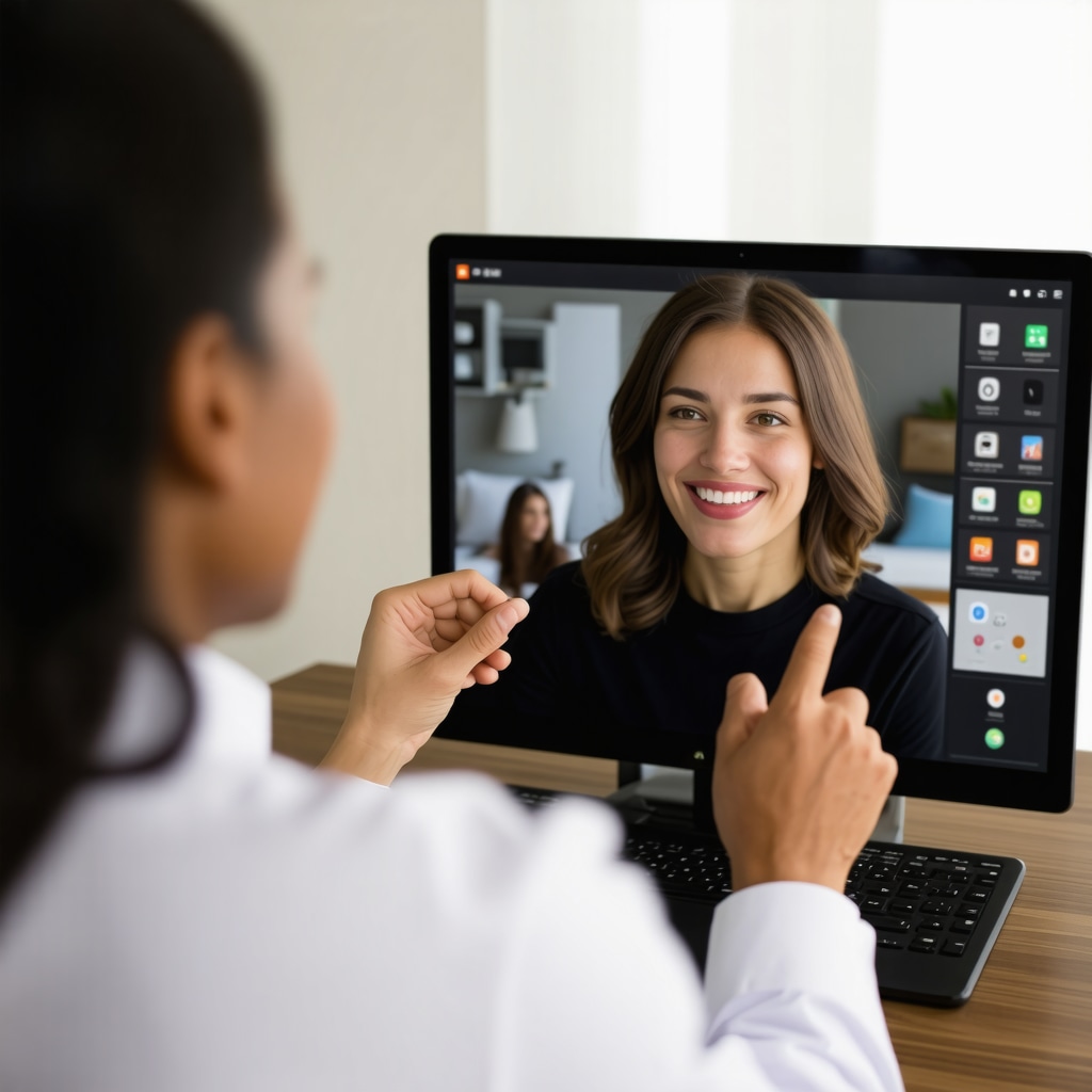 Doctor and patient engaging in a virtual weight management consultation.