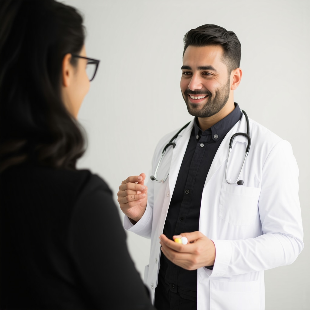 Doctor consulting with patient on weight loss medications via telemedicine