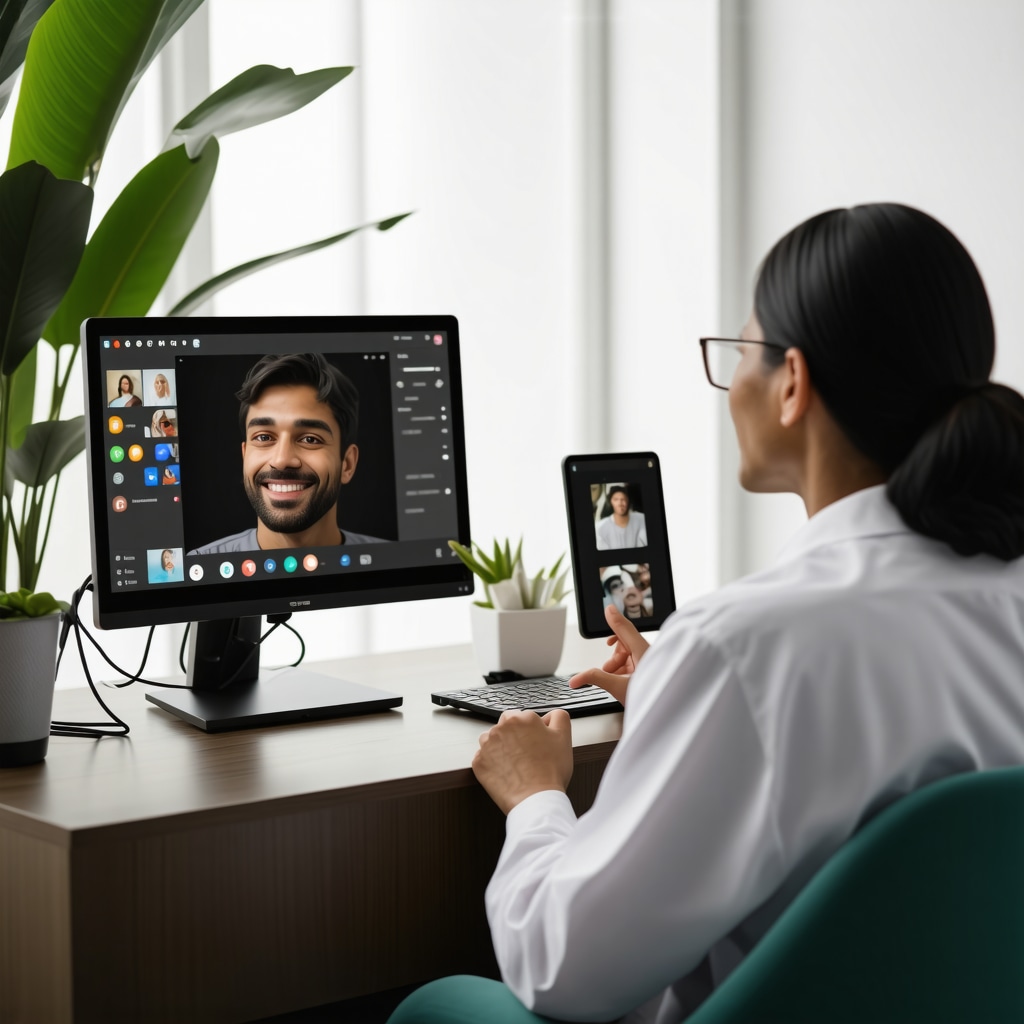 Doctor and patient having a virtual consultation for weight loss using digital tools in 2025