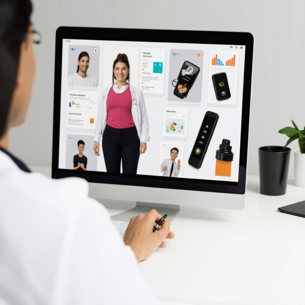 Doctor and patient discussing weight management via telemedicine with digital tools