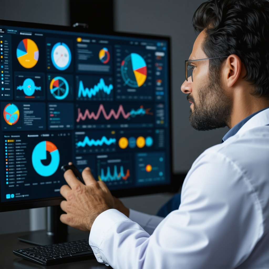 A high-tech telemedicine consultation with a healthcare professional reviewing genetic analysis and digital health data for personalized weight loss.