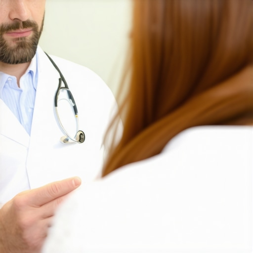 Doctor consulting with patient about weight loss injections in a clinic
