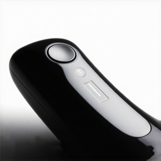Futuristic medical device for weight loss with advanced injectable technology, sleek design, high-tech environment.