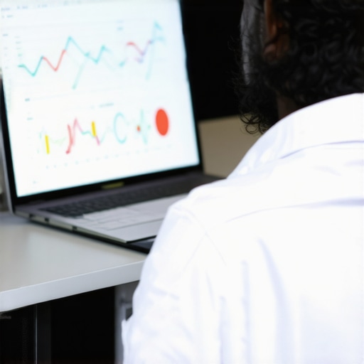 Healthcare professional reviewing genetic data for personalized weight loss treatment in a modern clinic