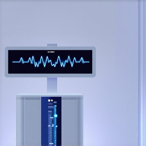 High-tech medical consultation room with personalized treatment interfaces