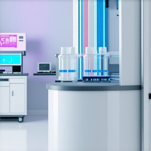 Futuristic lab with advanced weight loss devices and treatments