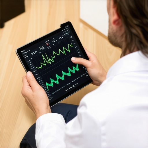 Doctor reviewing personalized health data on tablet during weight management consultation.