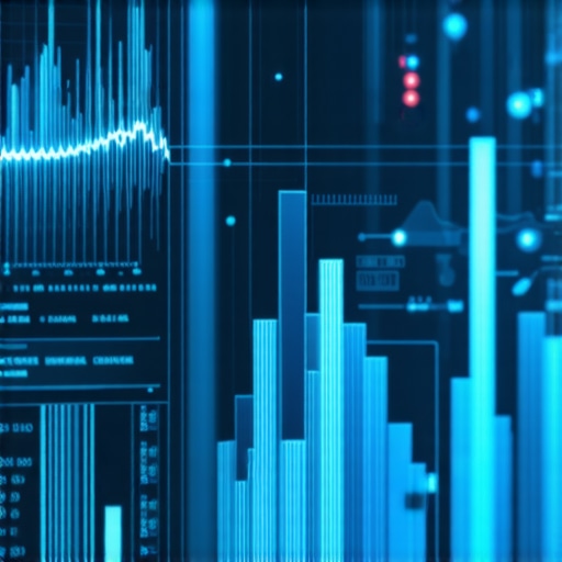 Futuristic medical consultation with genetic data visualization and digital health devices